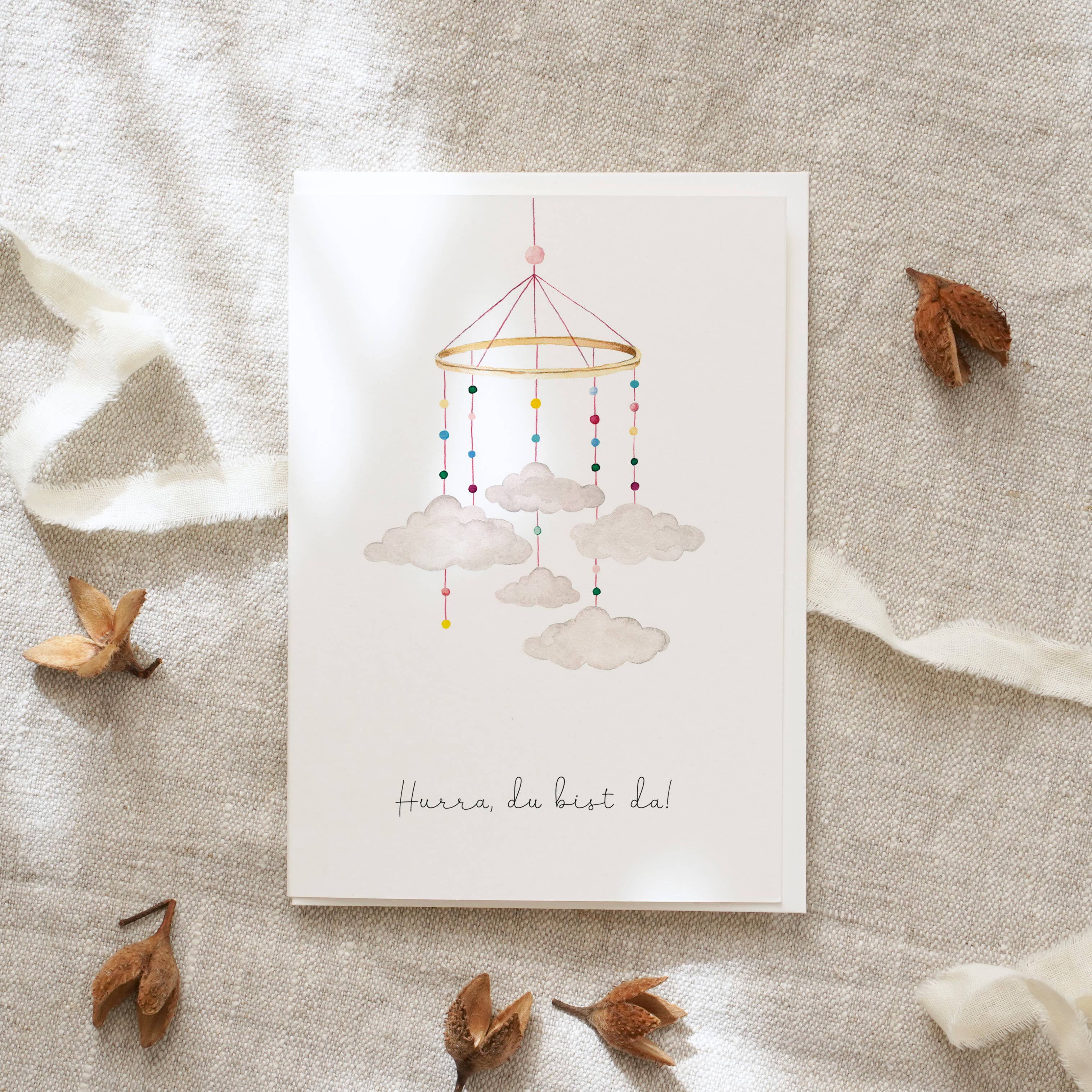 Leo La Douce GmbH - Wholesale Baby Card - Baby card · Hooray you are here4