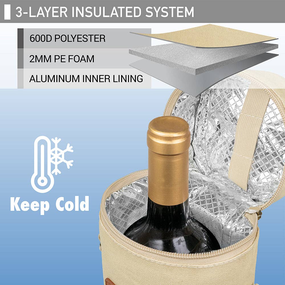 OPUX - Wholesale Wine Tote - 1 Bottle Wine Carrier Bag7