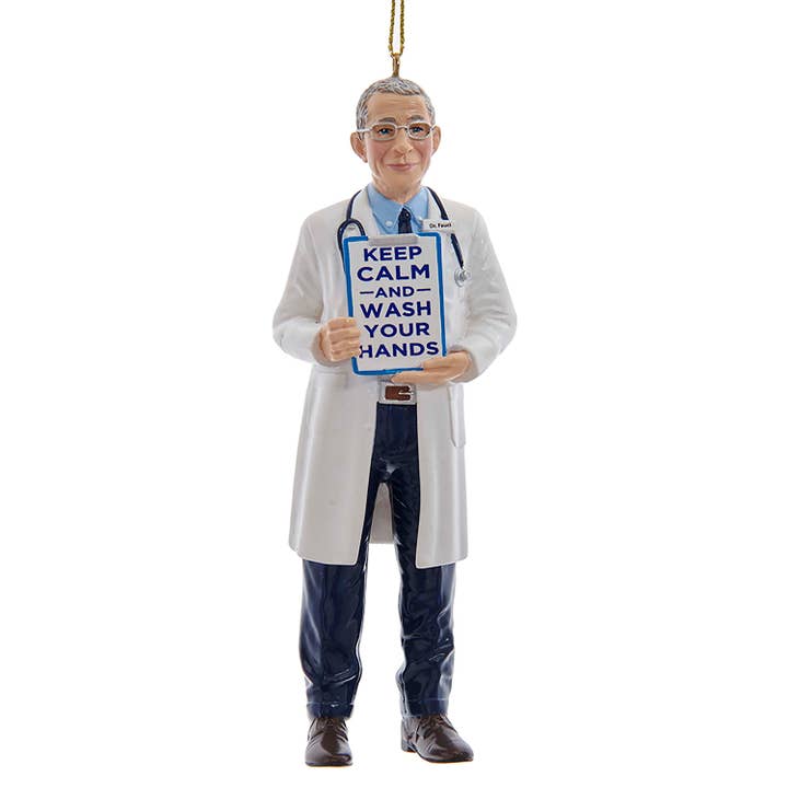 Kurt S. Adler, Inc. - Wholesale Ornament - 5"RESIN DOCTOR FAUCI ORNAMENT