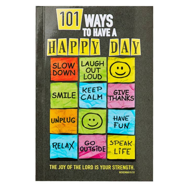 Christian Art Gifts - Wholesale Book - Adult - Gift Book 101 Ways to Have a Happy Day Softcover