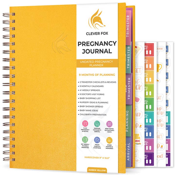 Pregnancy Planner & Memory Book for wholesale by Clever Fox Planners