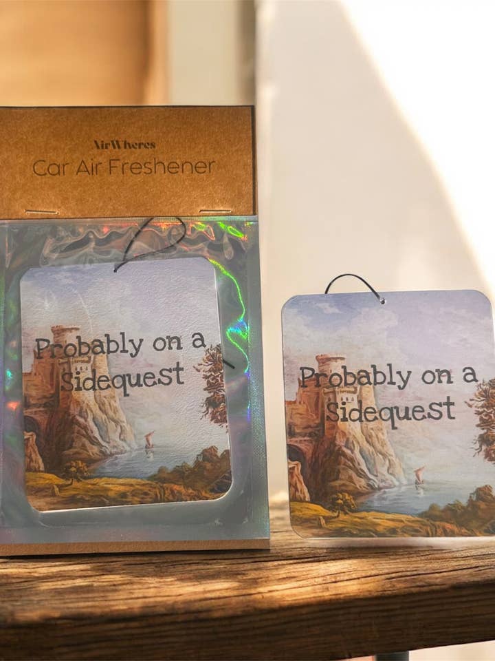 Side Quest Car Air Freshener Funny Gift Scented for wholesale by airWheres