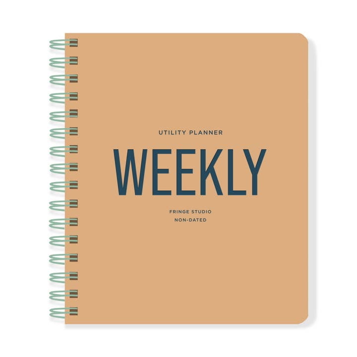 UTILITY NON-DATED PLANNER WEEKLY for wholesale by Fringe Studio
