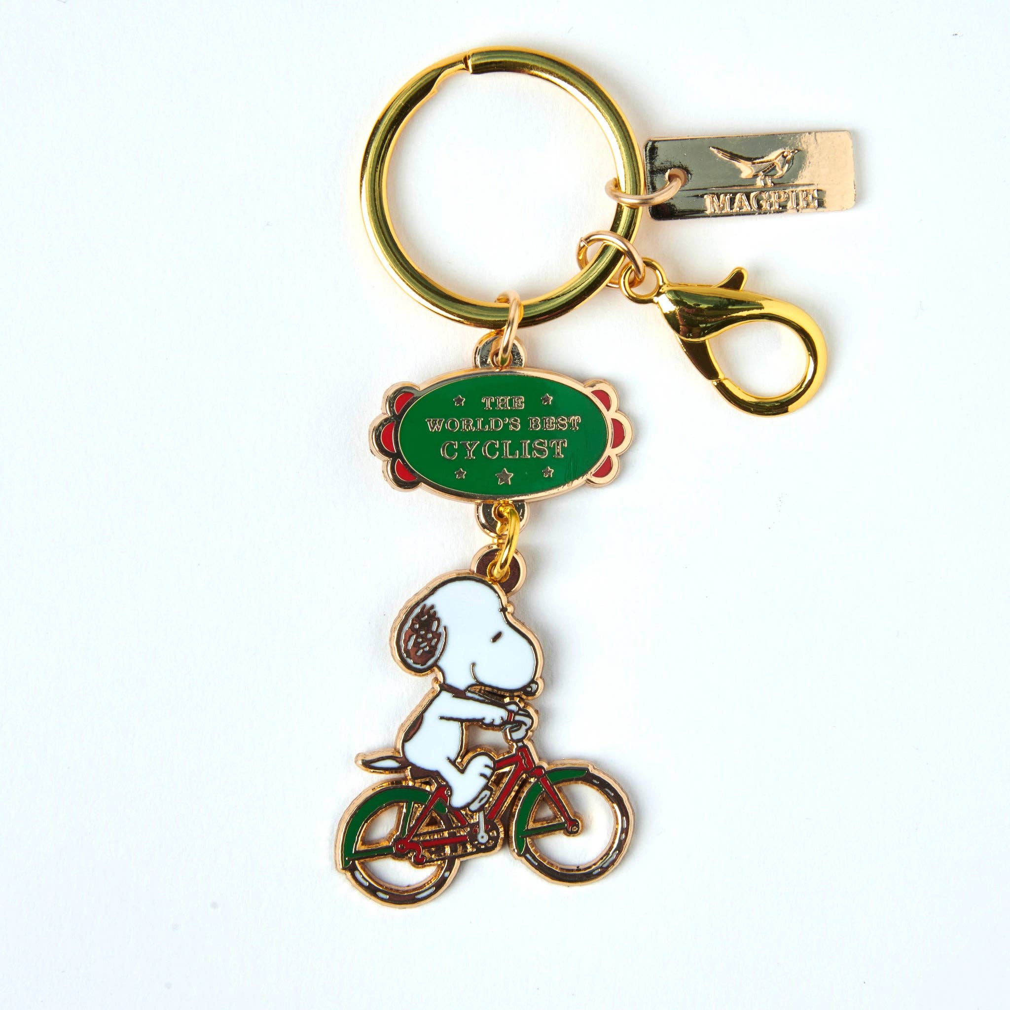 Magpie – wholesale Keychain – Unisex – Peanuts World's Best Keyring Cyclist3