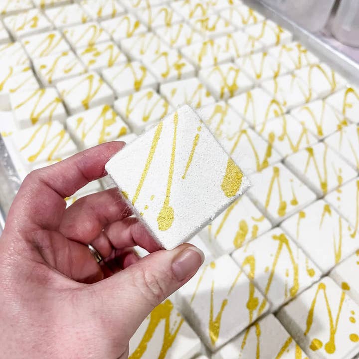 Tangerine + Citrus Shower Steamer | Aromatherapy Tablet for wholesale by Simply Stated Bath & Body