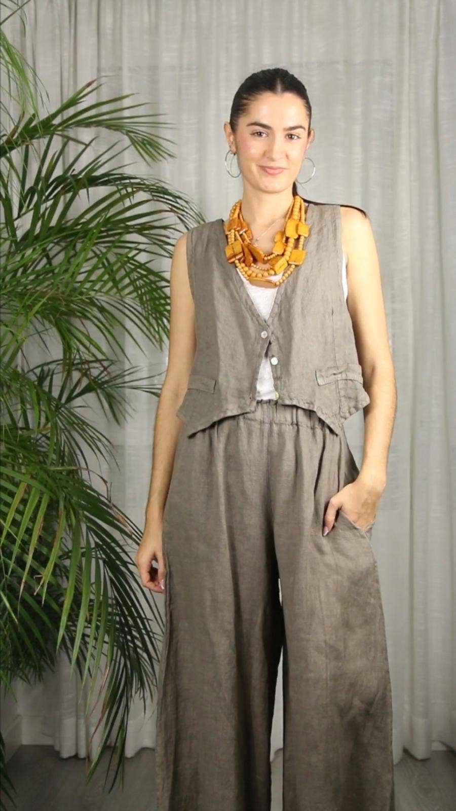 Linen & More - Wholesale Pants - Women's - REF 2342 100% LINEN PANTS16