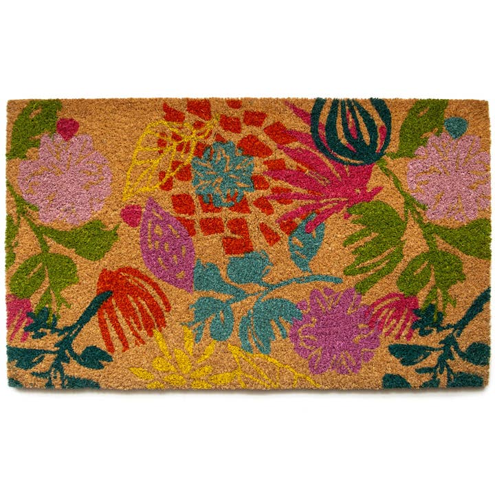 Tapis en fibre de coco fleuri pour la vente par Carstens, Inc.