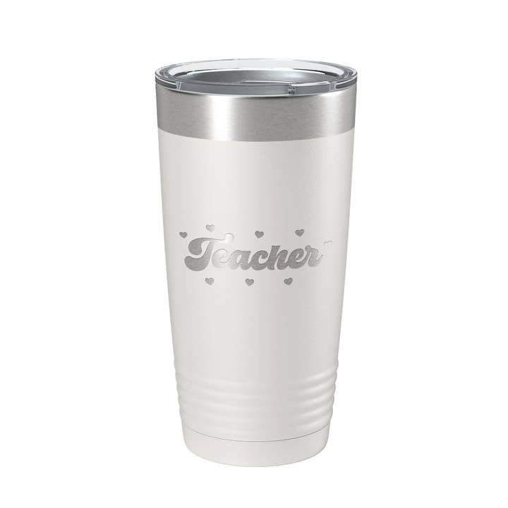 Teacher Valentine's Day Tumbler Gift Travel Mug Insulated Laser Engraved Coffee Cup 20 oz for wholesale by CarveBright