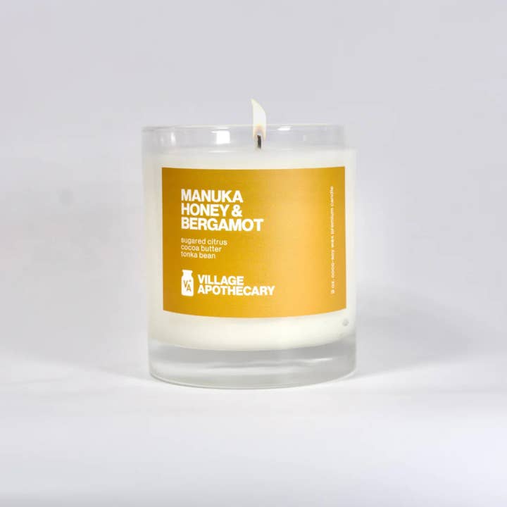 Village Apothecary Candle Co. - Wholesale Jar/Filled Candle - Manuka Honey & Bergamot | Clean Coco-Soy Candle 9 oz. 2