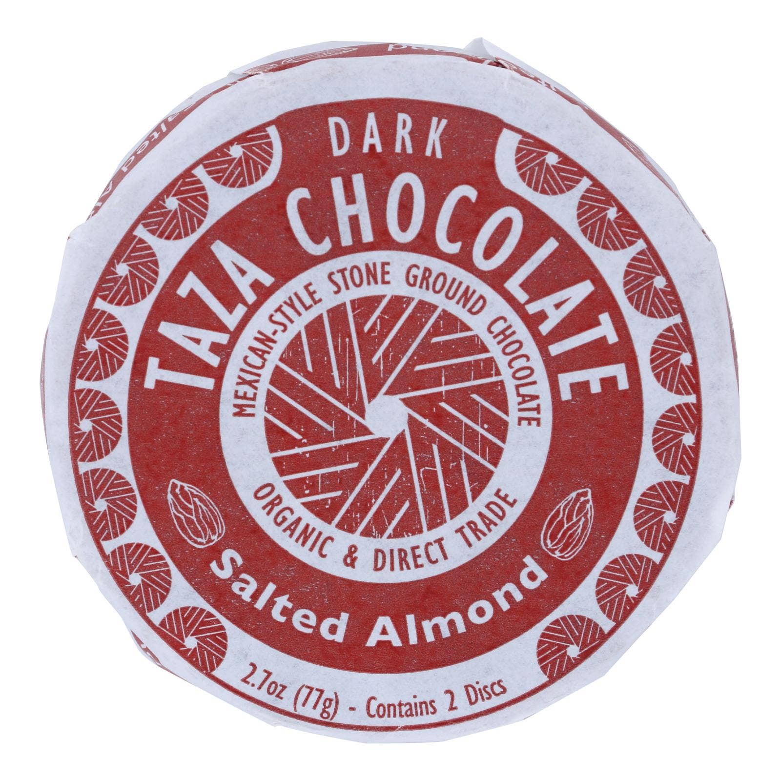 Everyday Supply Co - Wholesale Chocolate Bar - Taza Organic Salted Almond Dark Chocolate Discs, 12 Pack0