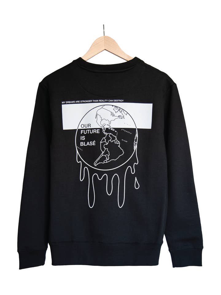 Melt // Organic Crewneck // Black for wholesale by Blasé Affair
