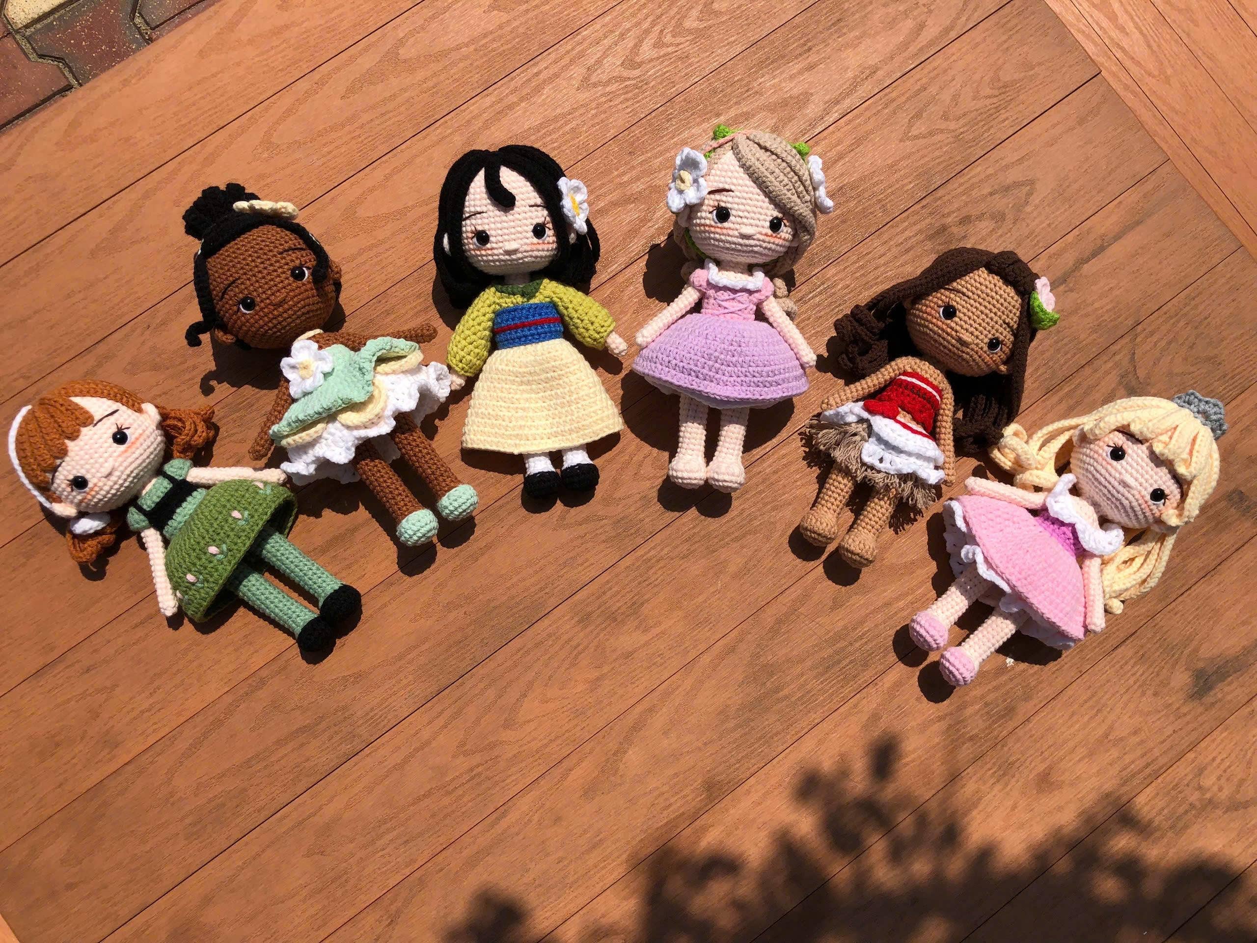 TOMOPOD LLC – wholesale Decorative tabletop object – Princess Crochet Doll, Princess Amigurumi, Cute Girly Gift5