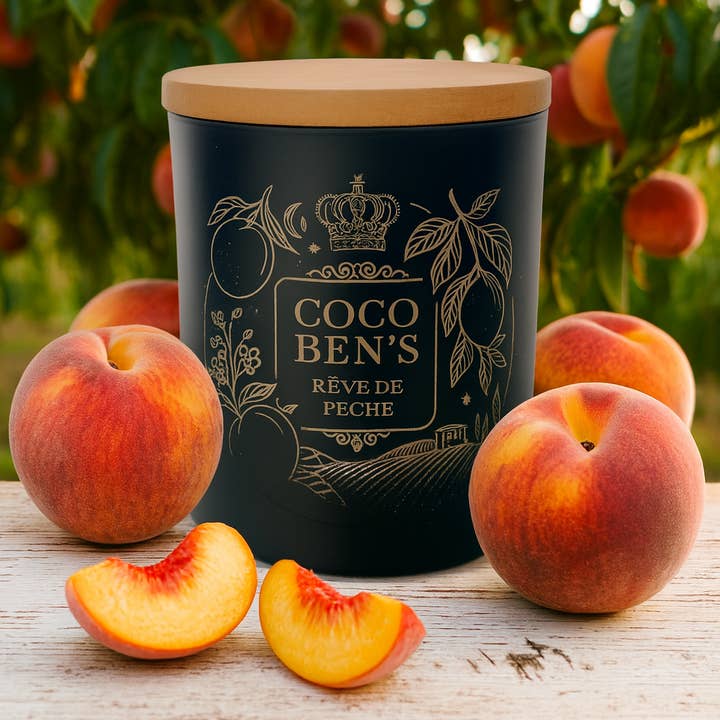 CocoBen's - Wholesale Jar/Filled Candle - Luxury Candle - "Limited Edition" - Peach Dream - 300ml1