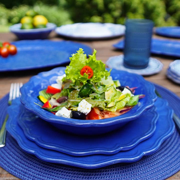 Certified International – wholesale Dinner plate – Indigo Blue 100% Melamine Dinner Plate 11in1