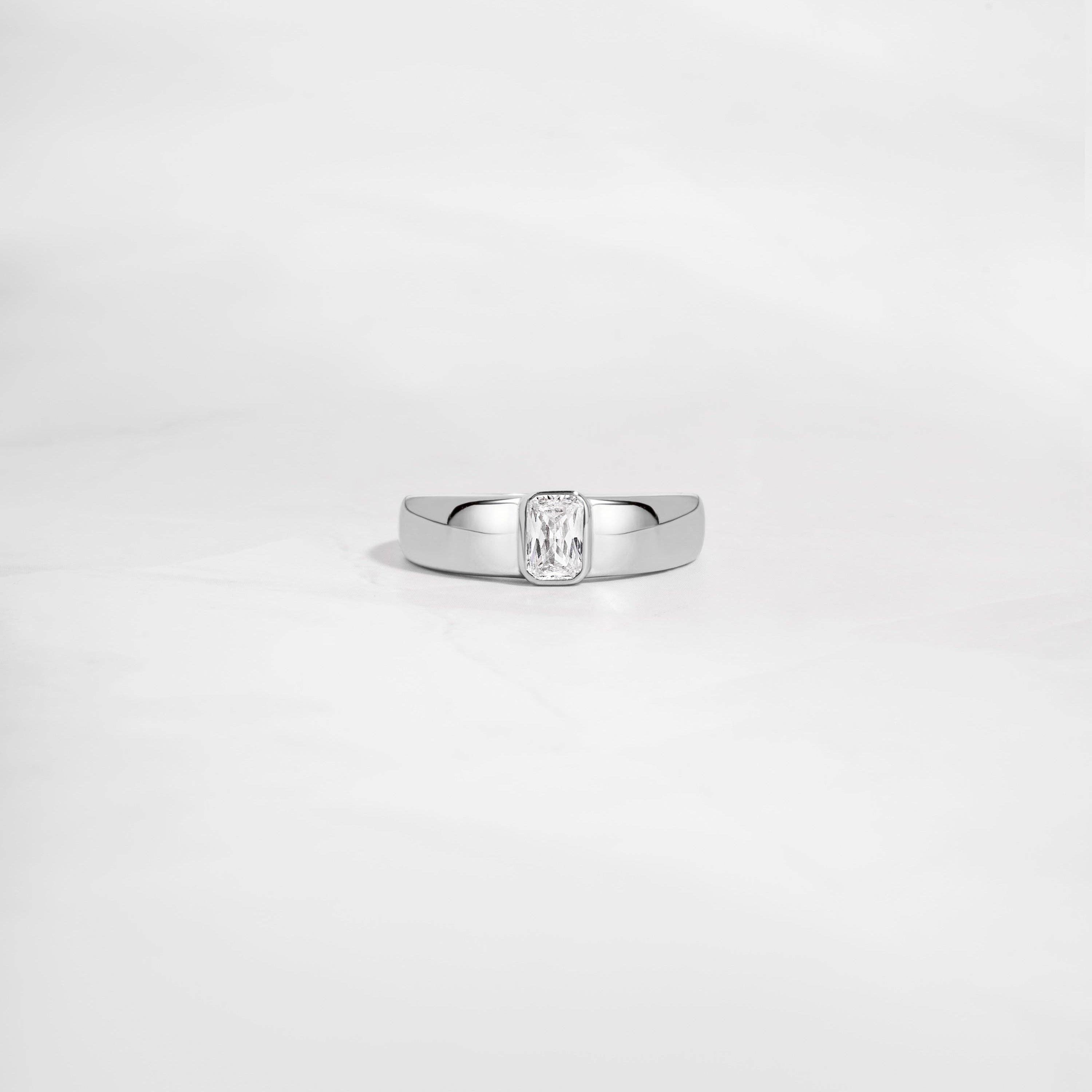 Sami Jewels - Wholesale Single Stone/Solitaire Ring - Baguette Dome Ring2