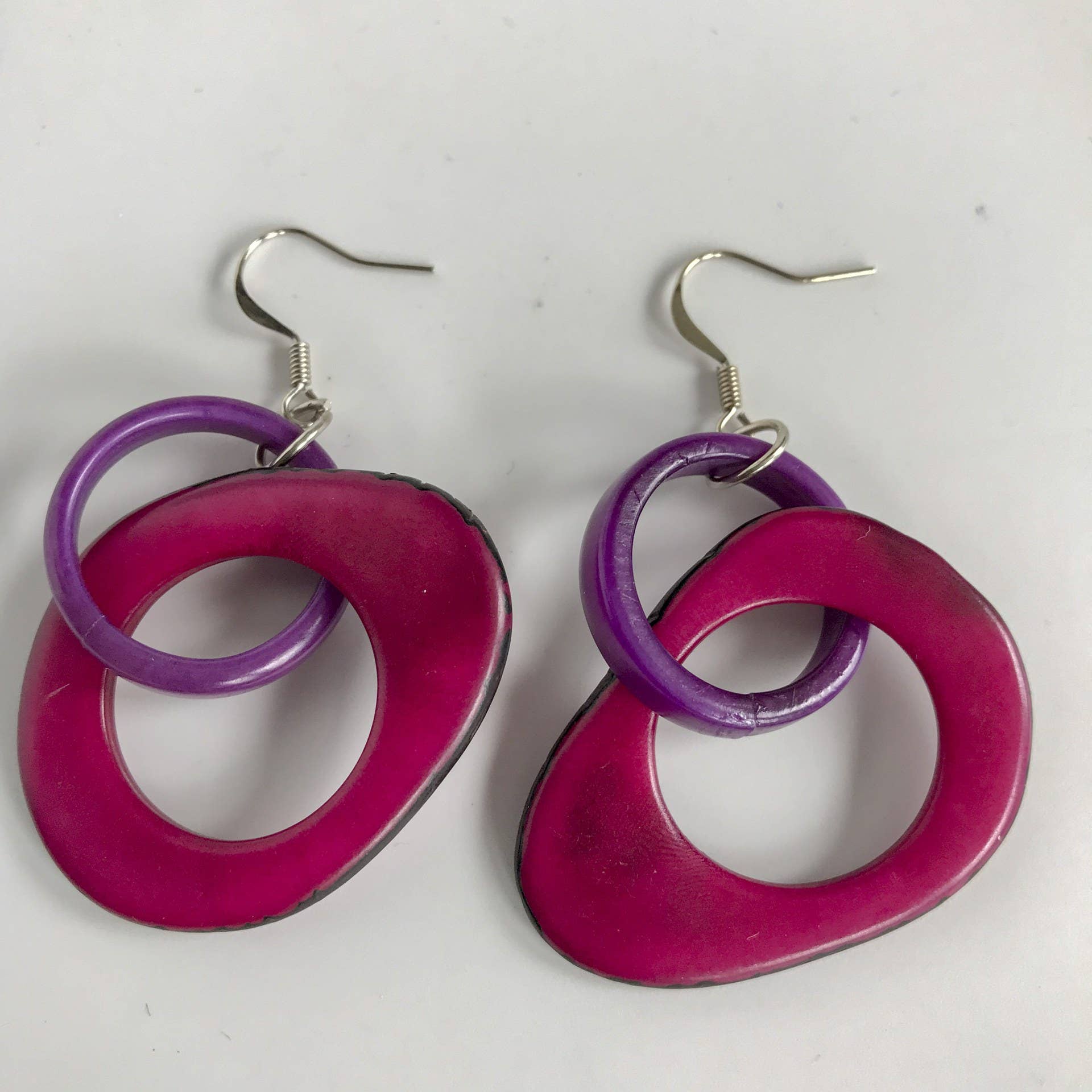 Belart Fair Trade - Wholesale Dangle Earrings - Tagua Ojete Link Earrings4