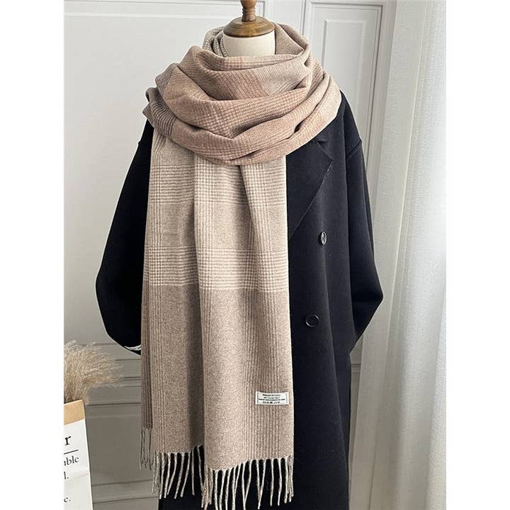 ShieldChic - Wholesale Scarf – Women's - Plaid Fringe Shawl Scarf5