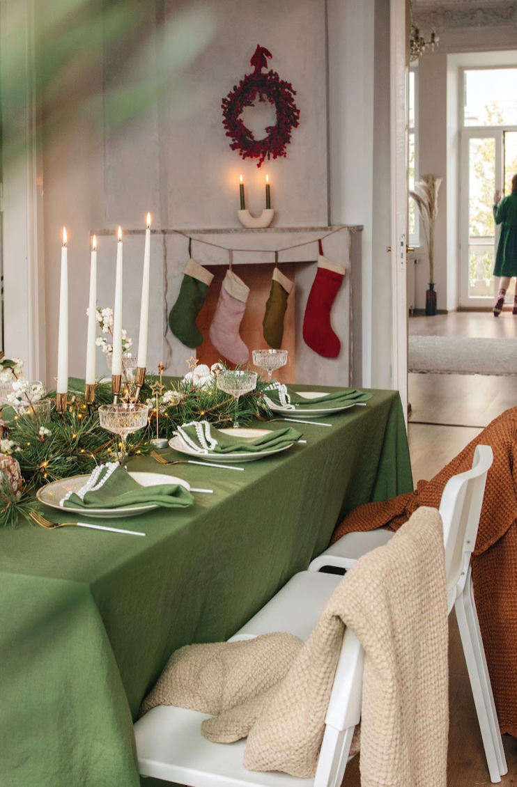 MagicLinen (We handle U.S. import procedures for you) - Wholesale Holiday Stocking - Linen Christmas stockings in 5 colours | Zero-Waste6