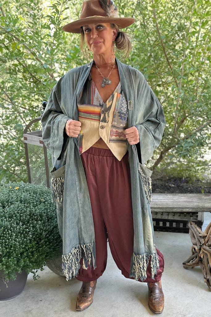 Jaded Gypsy - Wholesale Kimono - Women's - Denim Winds Duster