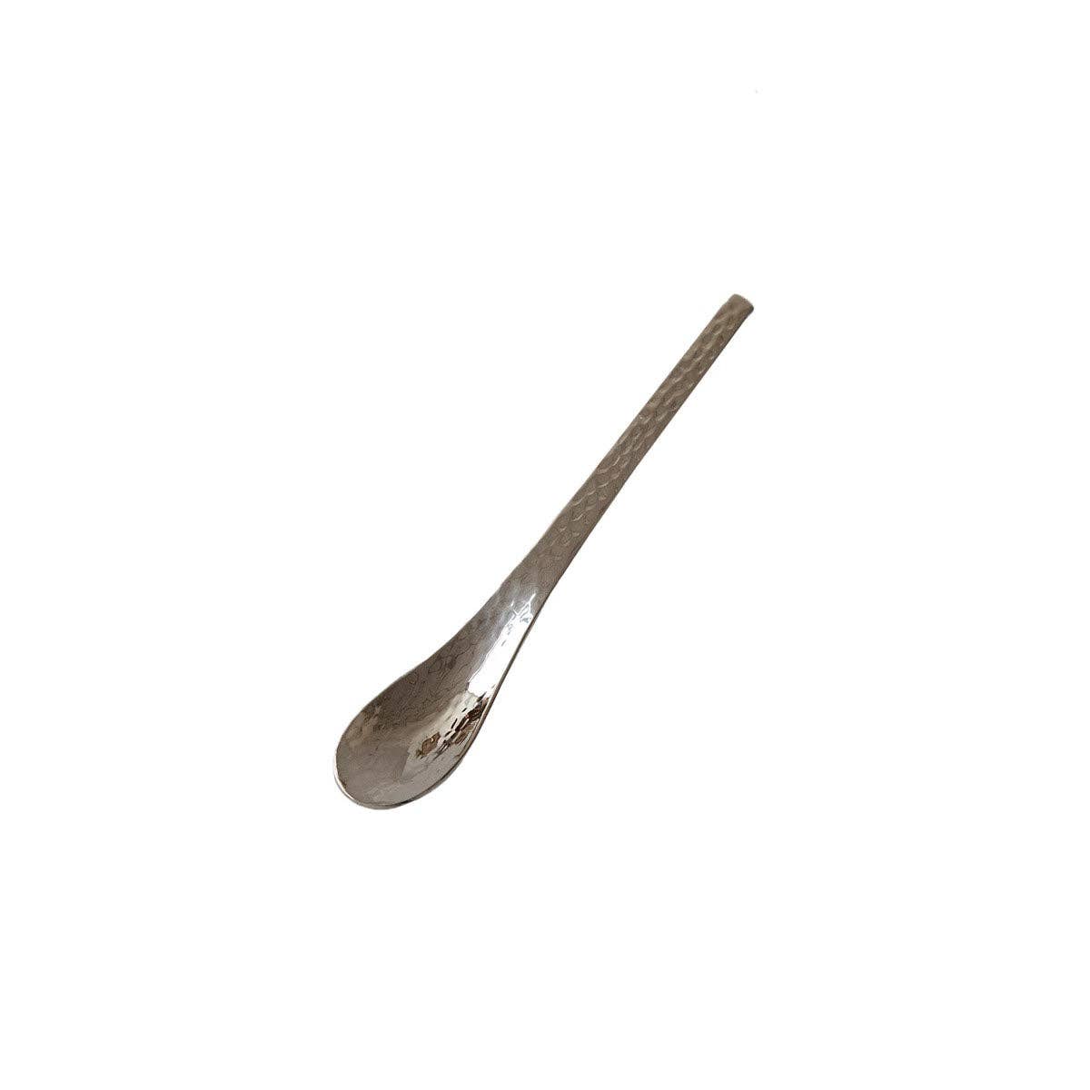 MinoCraft - Wholesale Table Spoon (Cutlery) - Hammered stainless steel dessert cutlery2