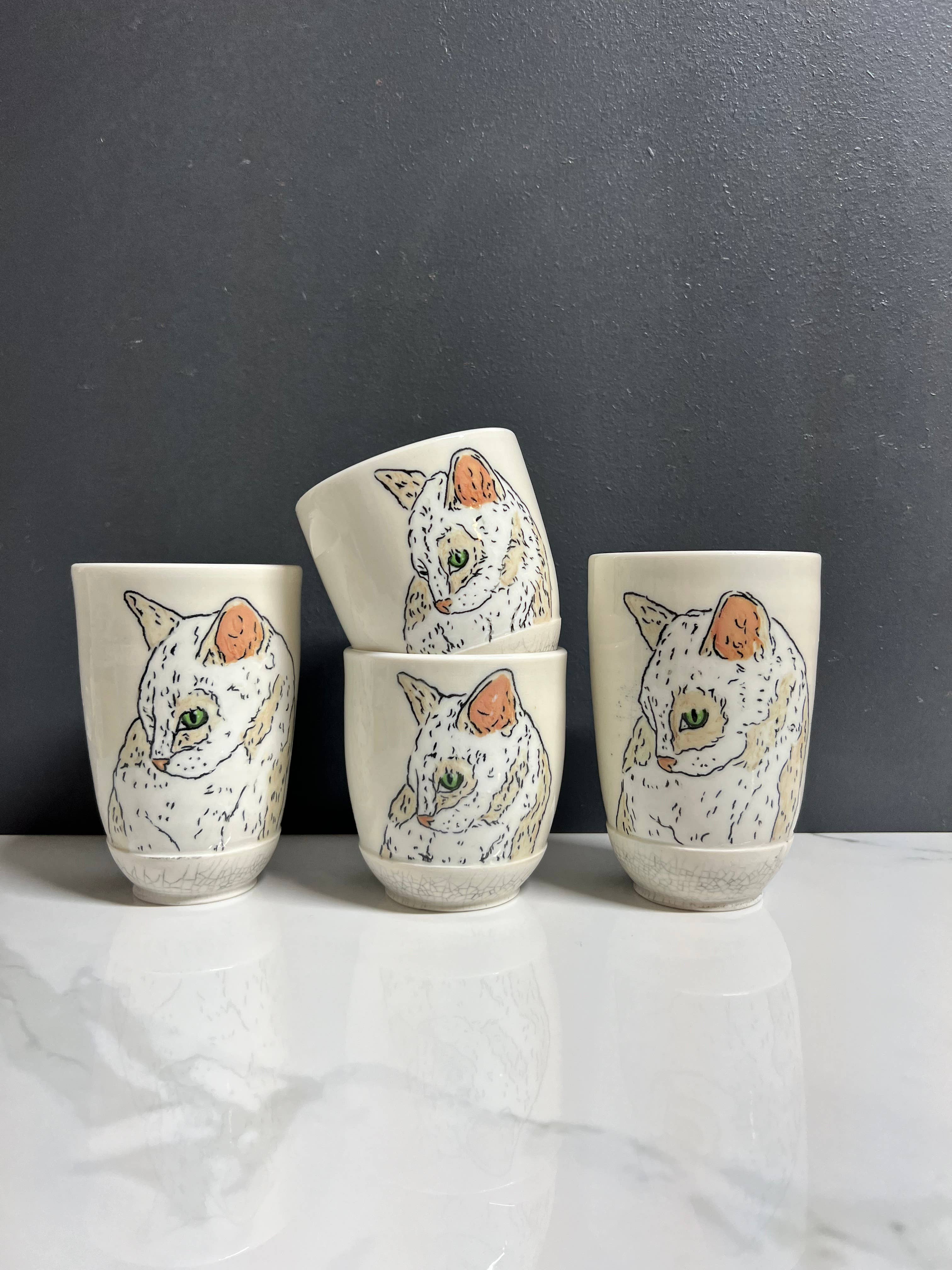Lucy Nilan Studios - Wholesale Drinking Glass/Cup - Cat Tumbler0