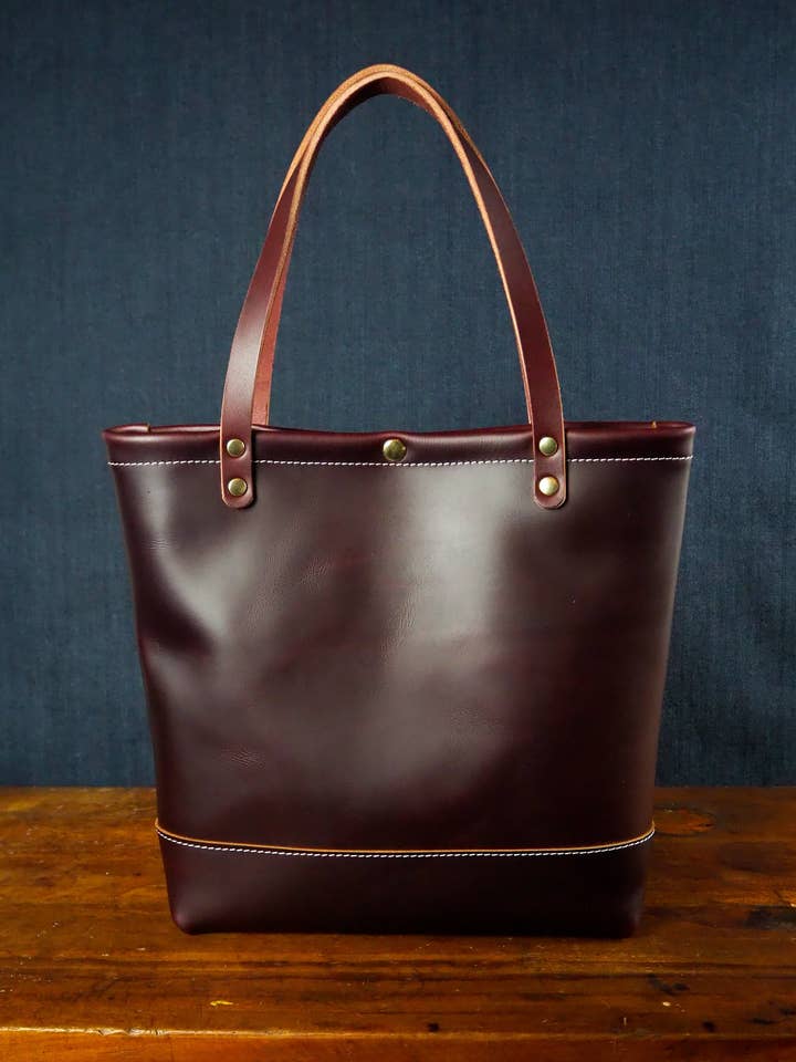 Market Tote - Bordeaux for wholesale by Skinner American Goods