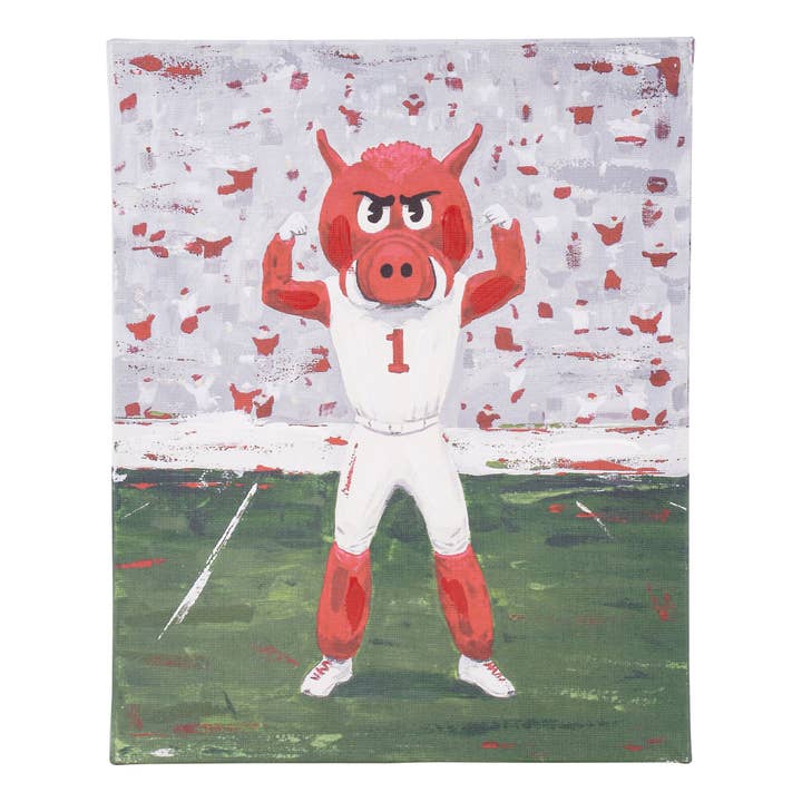 Arkansas Big Red Canvas Small for wholesale by Glory Haus