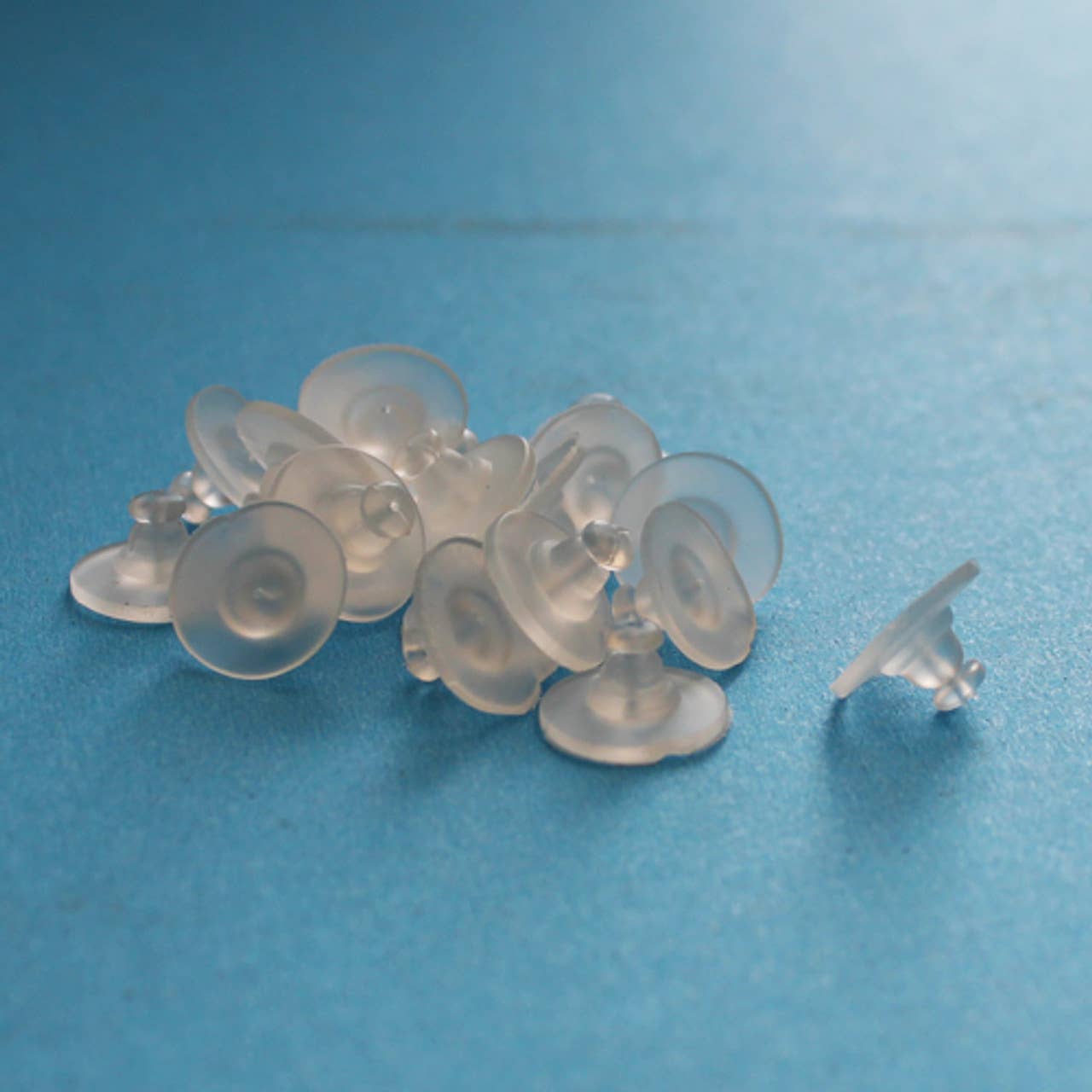 Zakka - Wholesale Stud/Post Earrings - 100pcsAll Style Clear Rubber Metal Earring Back Ear Stoppers5