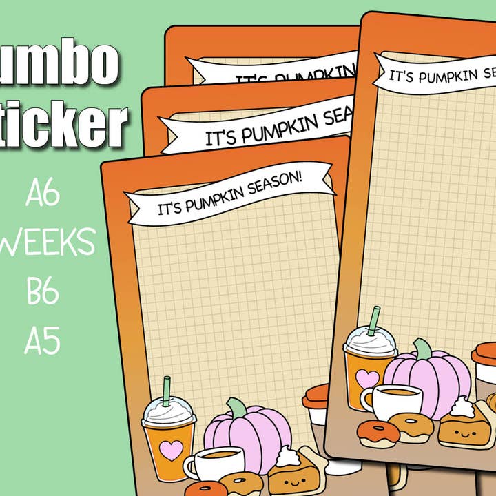 Autocollant Géant Épice de Citrouille pour la vente par Shine Sticker Studio