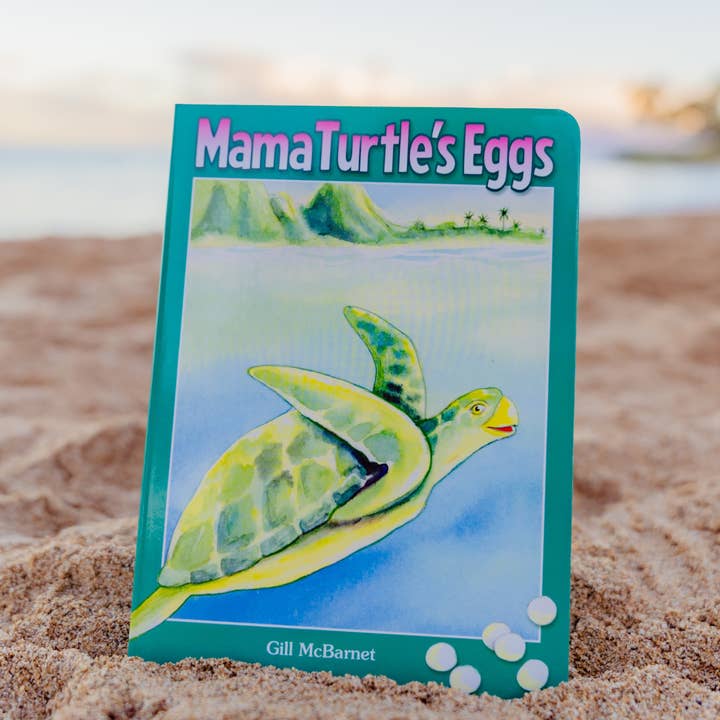 Mama Turtle's Eggs - Board Book for wholesale by Hawaiian Children's Books