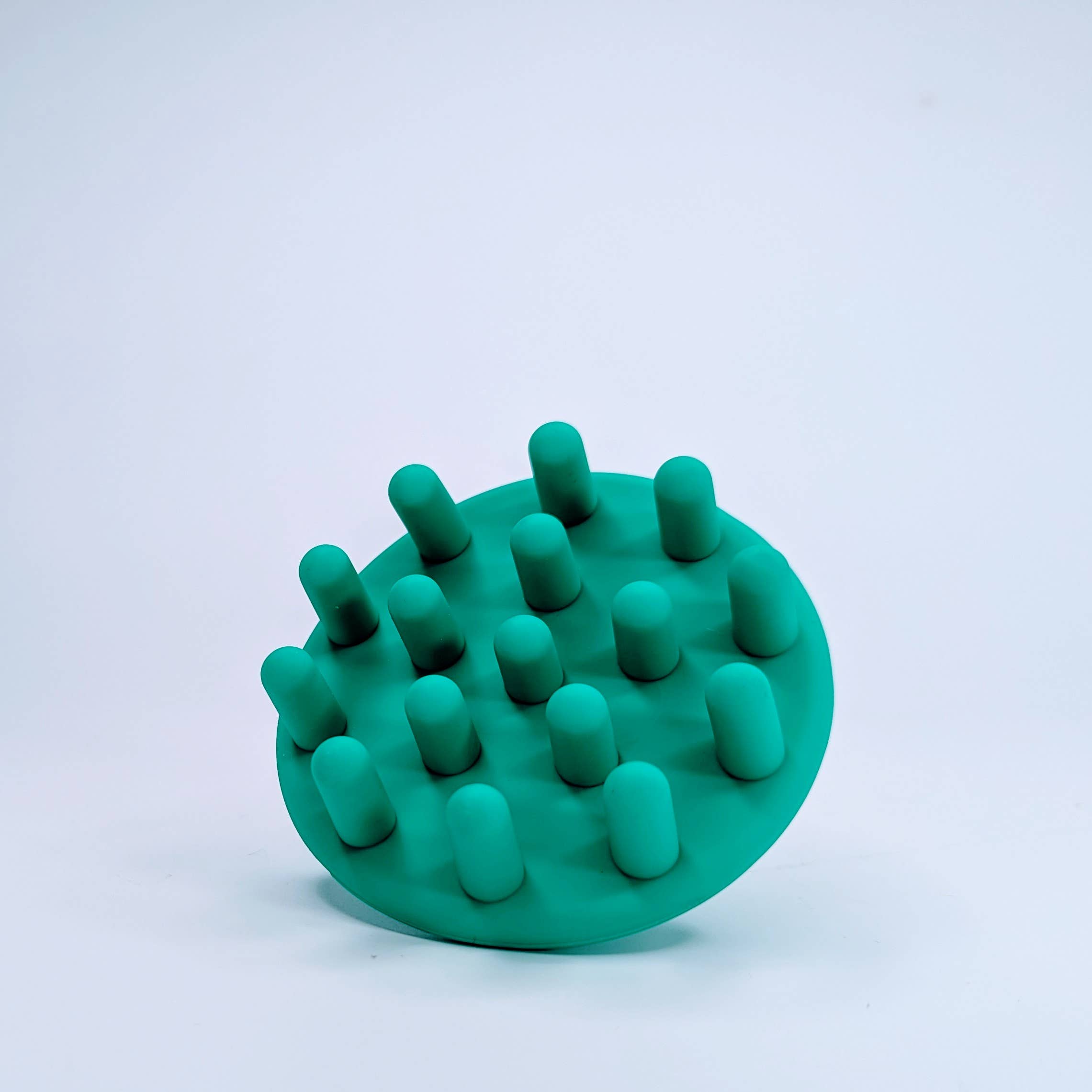 GreenWave – Coçador/massajador de cabeça por atacado – Escova de Silicone para Massagem no Couro Cabeludo - Cerdas Grandes e Redondas5