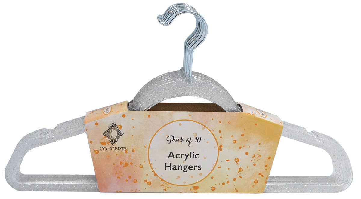 Concepts In Time - Vendita all'ingrosso Appendiabiti - Confezione da 10 appendiabiti in acrilico per adulti Concepts Premium per armadio3