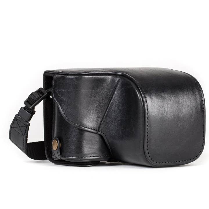 MegaGear Sony Alpha A6300, A6000 (16-50 mm) Estojo de Câmara em Couro de Grão Superior e Correia por atacado de Londo