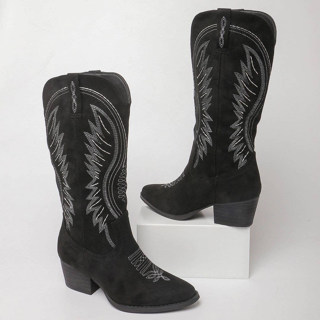 J.Adams Shoes - Wholesale Cowboy Boots - Women's - Roundup | Black3