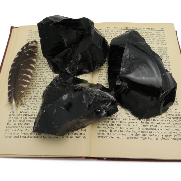 Rock Paradise - Wholesale Spiritual Stone/Crystal - Crystal Obsidian Chunk - Natural Raw Black Stone