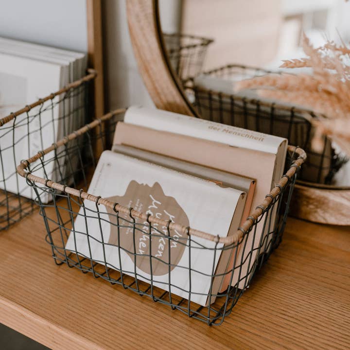 Eulenschnitt - Wholesale Basket - wire basket square 30x23 cm (PU = 6 pcs)4