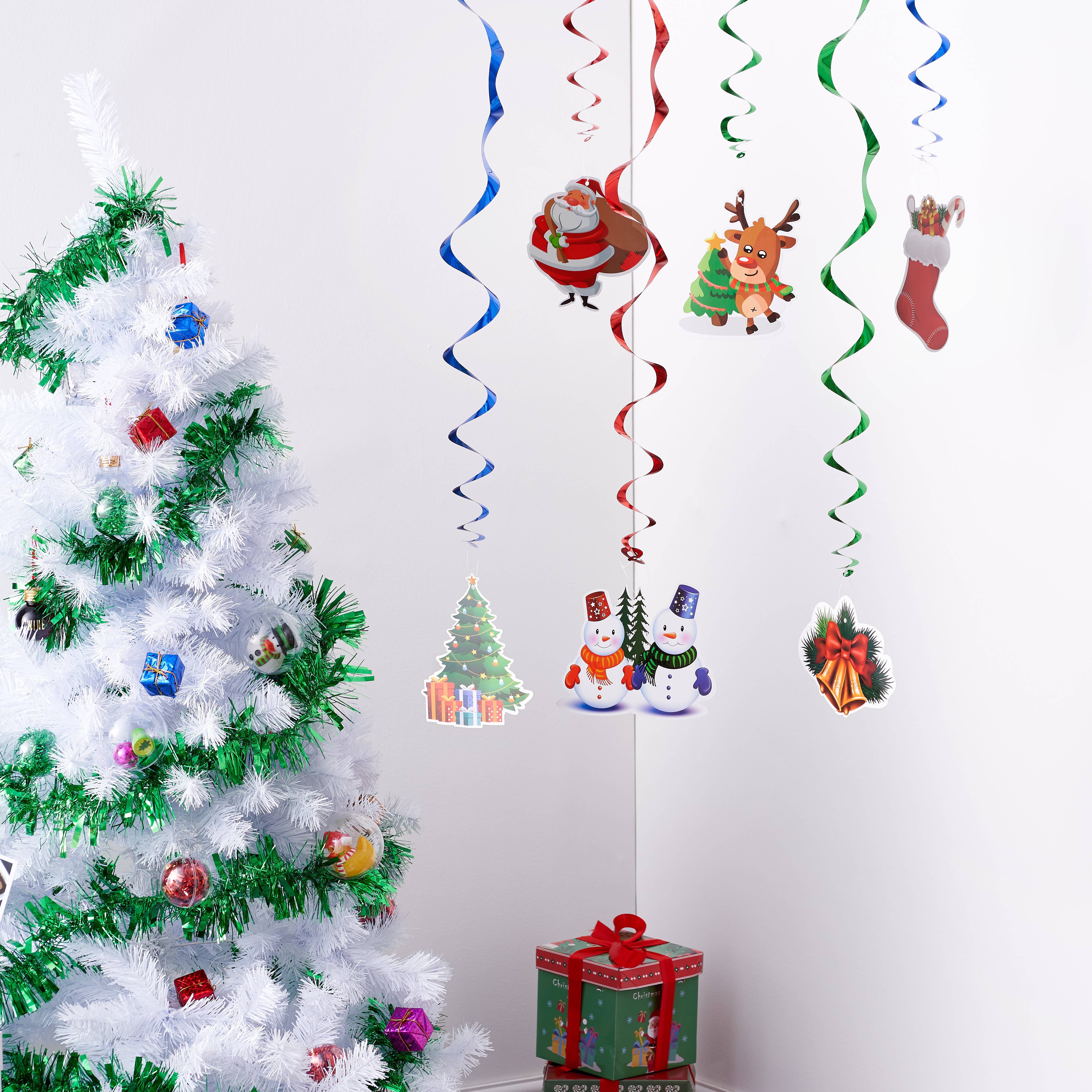 The Twiddlers – wholesale Christmas decoration – 36 Christmas Ceiling Decorations 115cm / 4ft -5