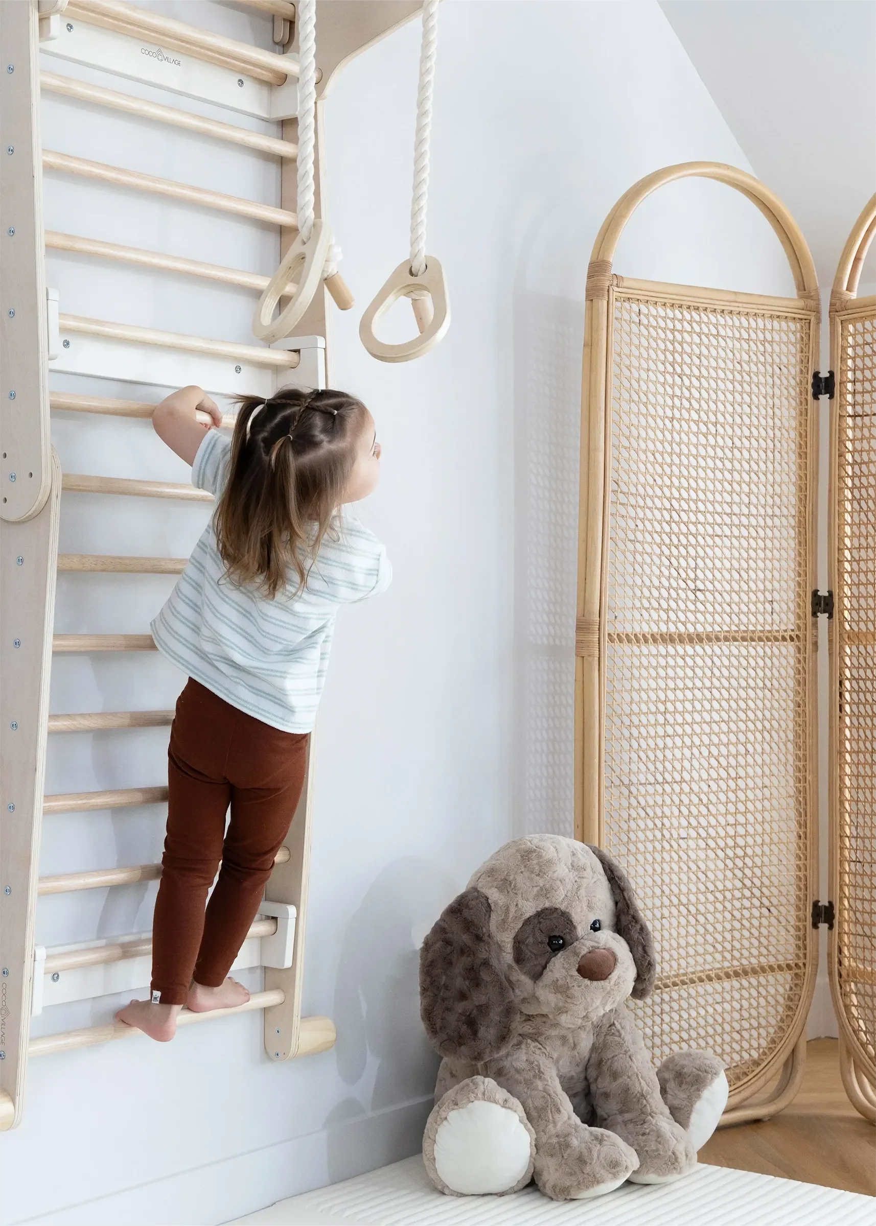 Coco Village - Wholesale Wood Toy - Kids - Montessori 2-in-1 Triangle & Wall Climber12