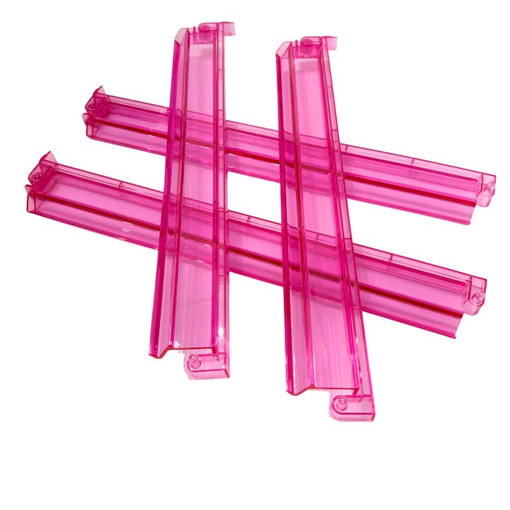 Pink Mahjong Rack and Pusher Set for wholesale by Mahjong Studios