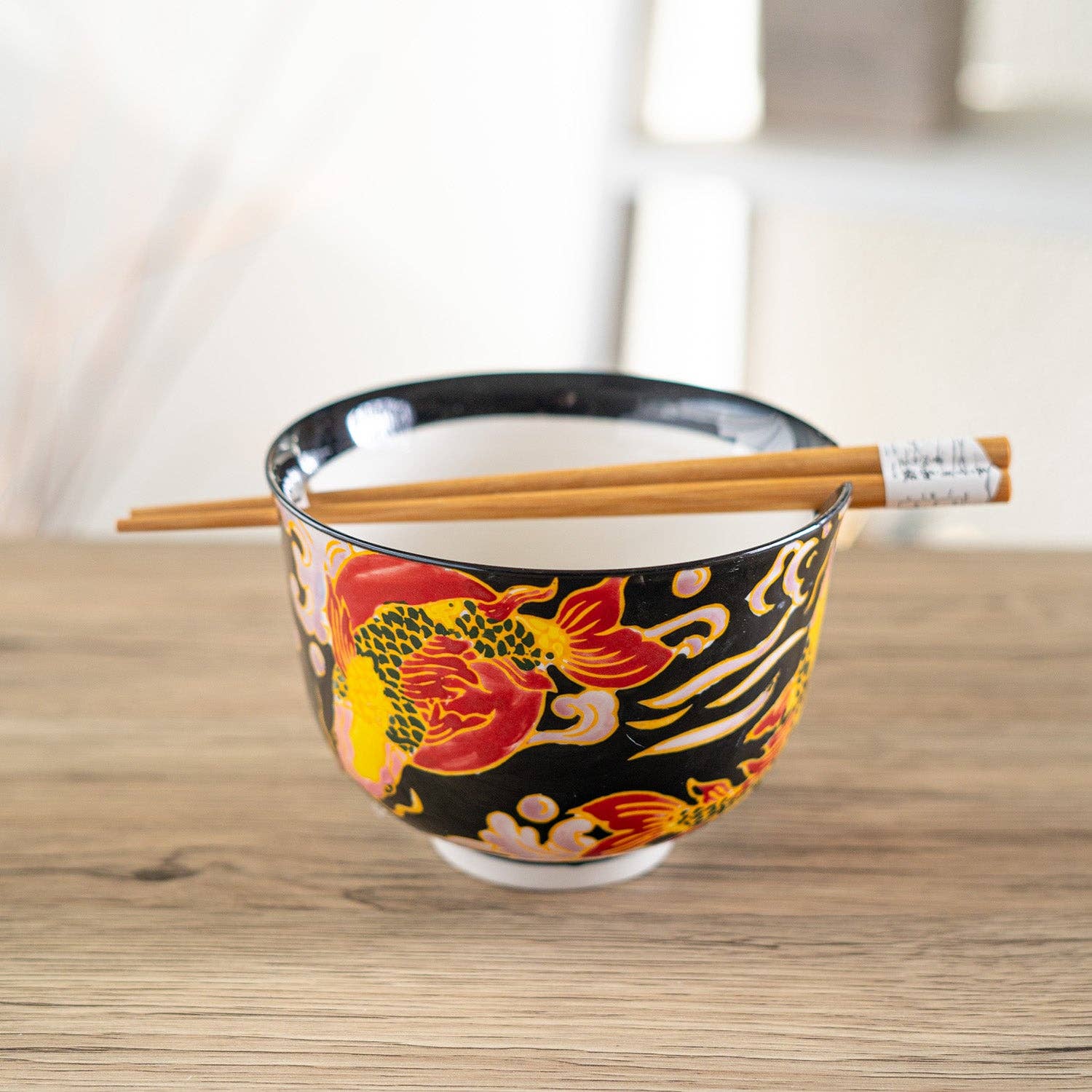 Urban Tokyo - Wholesale Kom - 18oz 5"D Donburi Kom Met Set Van Eetstokjes Koi Vis (4/16)1