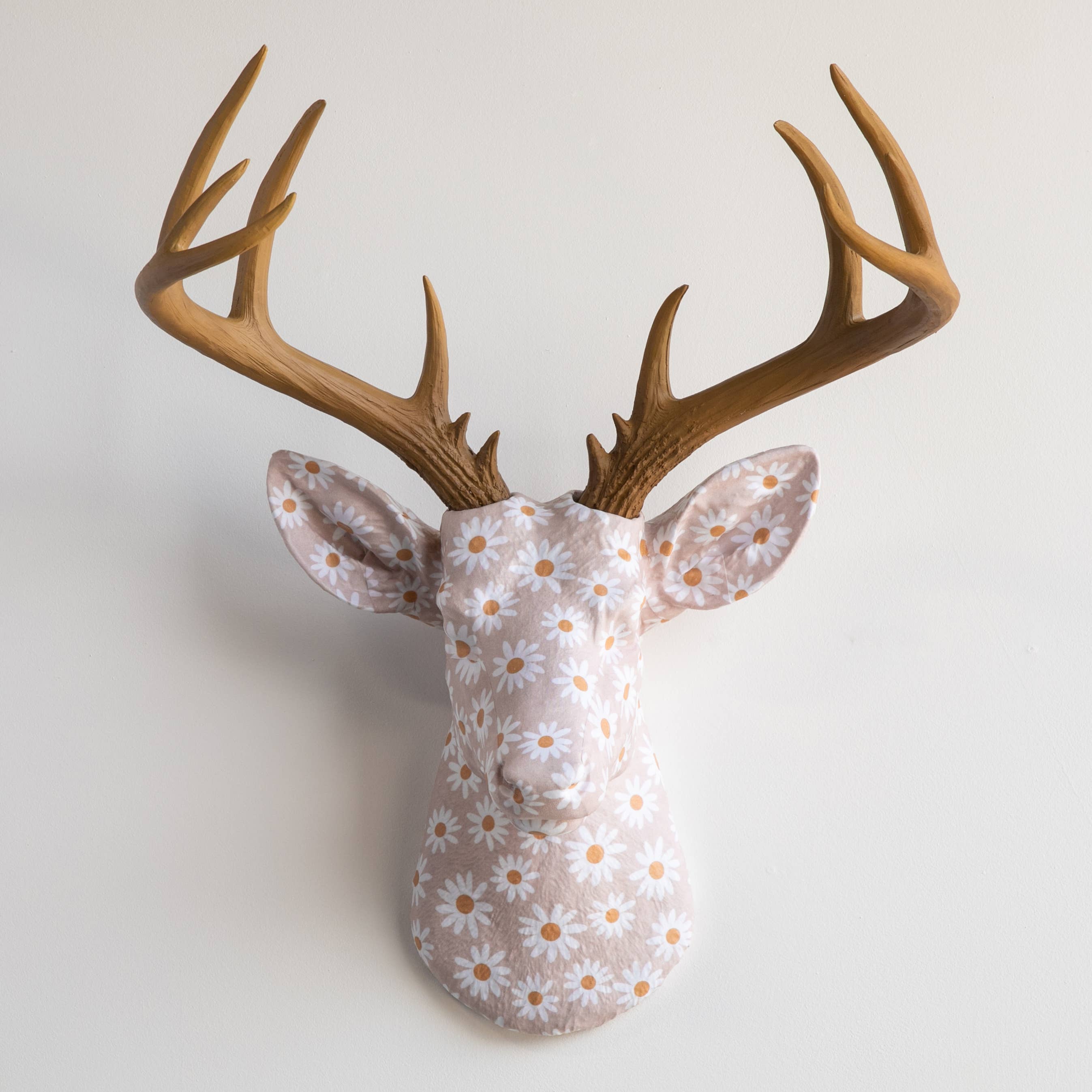 Near and Deer – Engroshandel 3D-vægkunst – Stofhjortehoved - Dusinvis af mønstervalg!26