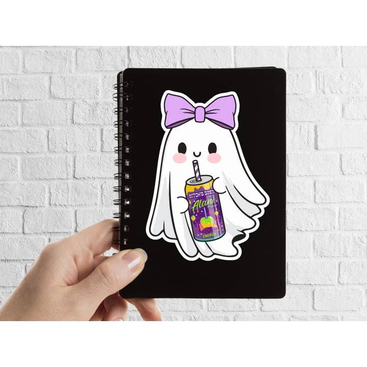 Alani Witches Brew Ghost Sticker for wholesale by The Corner Shop