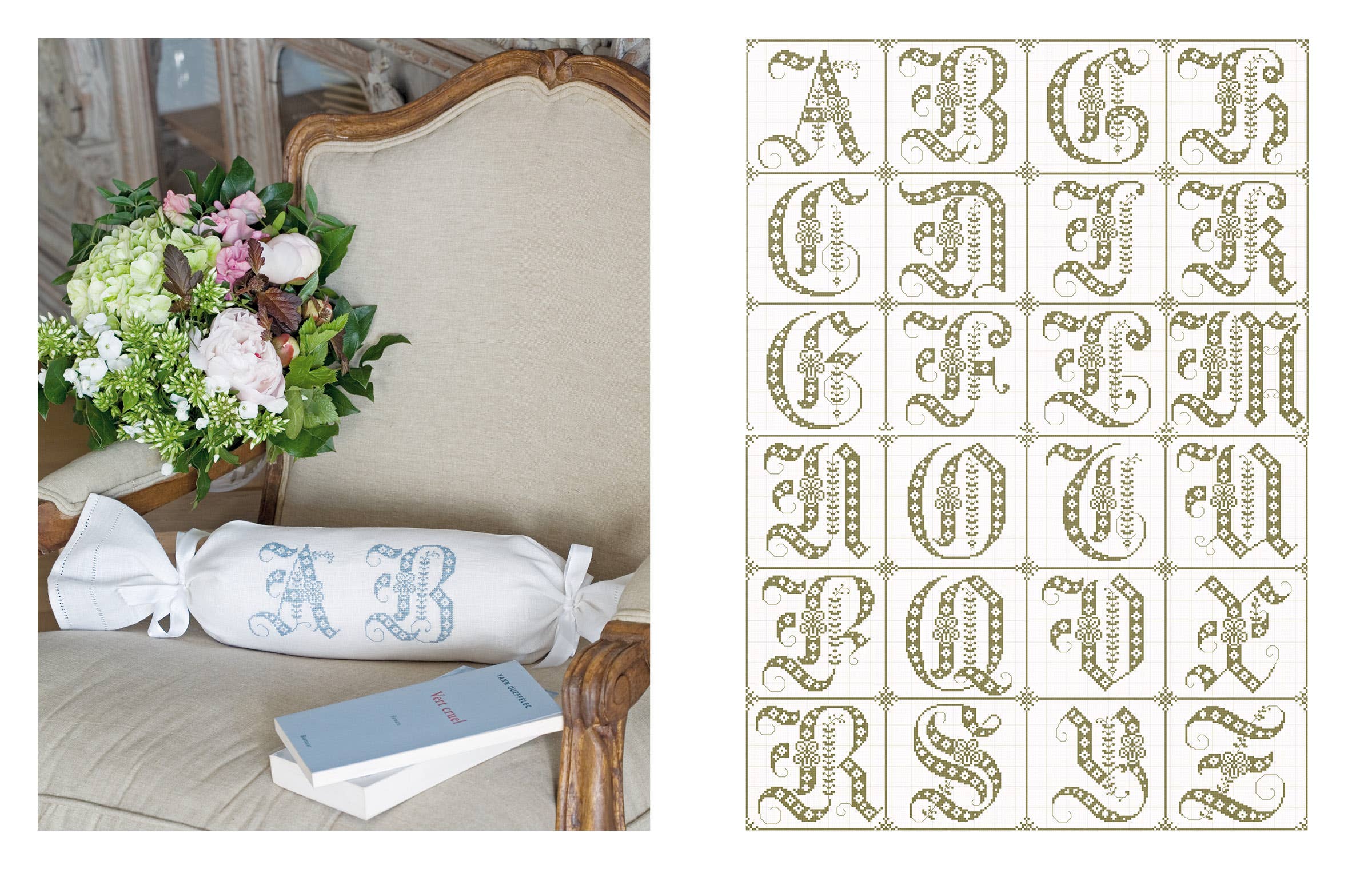 Schiffer Publishing – Livro de artesanato, passatempos e bricolage por atacado – Vintage French Needlework: 300 Padrões Autênticos em Ponto Cruz6