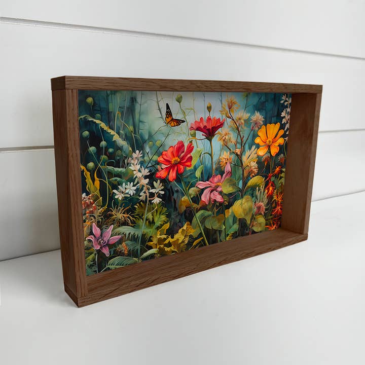 Hangout Home - Wholesale Art Print - Lush Garden - Nature Canvas Art - Wood Framed Floral Decor