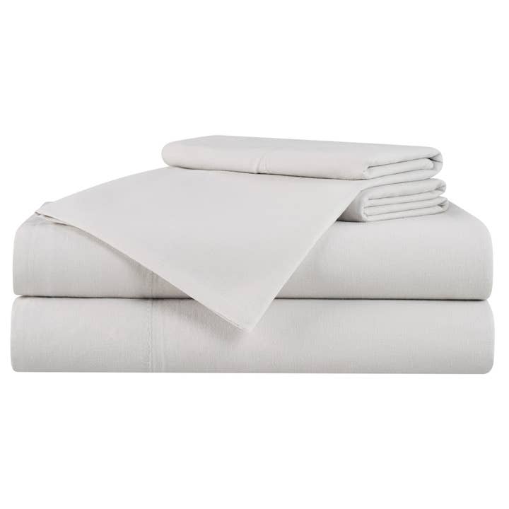 Arkwright Home - Wholesale Sheet Set - Linen and Eucalyptus Lyocell Sheet Set, Size & Color Options6