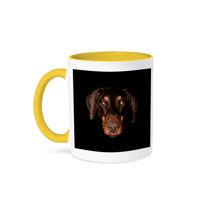 3dRose - Wholesale Coffee Mug - 3dRose, Cute Doberman Vector Profile For Pinscher Lovers, Mug