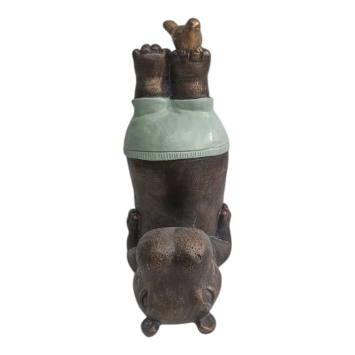 Sagebrook Home - Wholesale Outdoor Ornament/Decor - Bronze 17x12 in. Feet in the Air Hippo Garden Statue