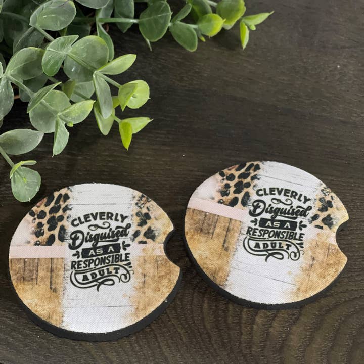 CMD Wholesale - Wholesale Car Coaster - Unisex - Disguised As An Adult Car Coaster Set