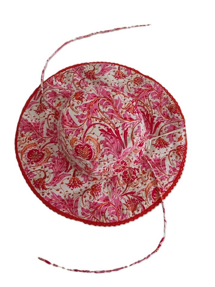 Summer Sun Hat : Reversible : WHITE : Infant : Toddler : Tween for wholesale by Yo Baby