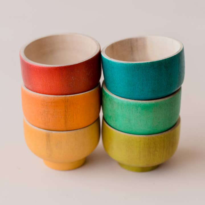 Rainbow Sorting Bowls (set of 6) for wholesale by Q Toys